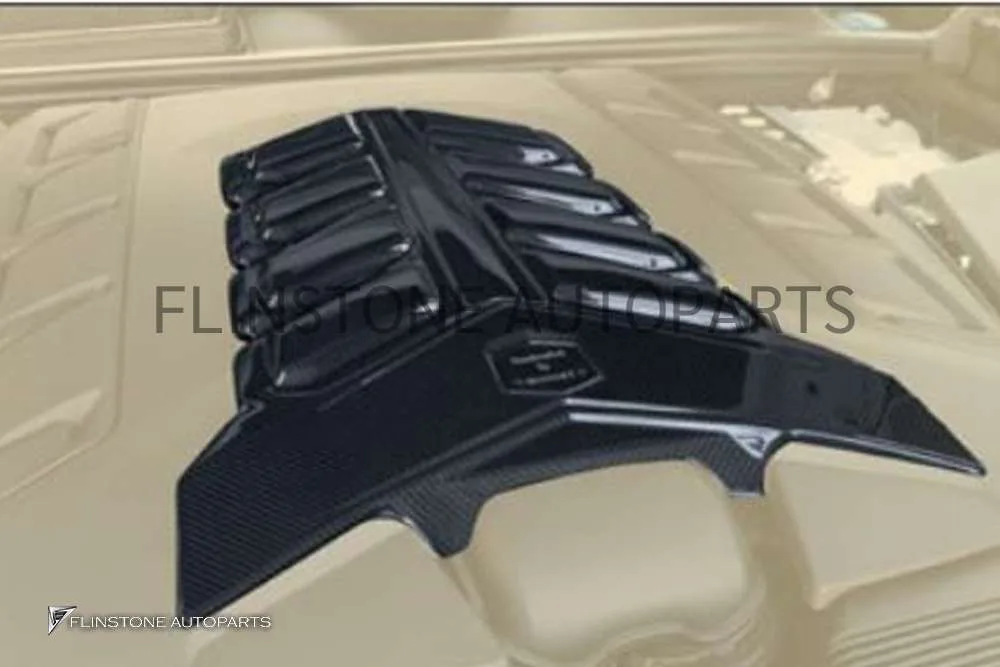 แผ่นครอบเครื่อง Carbon fiber Bentley Bentayga ทรง Mansory