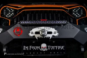 กระจังหน้าอลูมิเนียม JEEP Wrangler JK ทรง TOPFIRE
