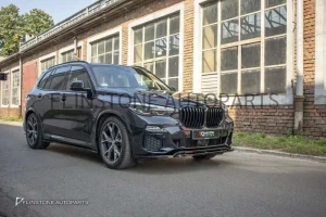 ลิ้นหน้า BMW X5 G05 ทรง Maxton design สีดำเงา
