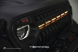 กระจังหน้าพร้อมไฟ LED JEEP Wrangler JL ทรง TOPFIRE