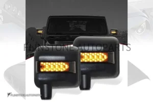 กระจกมองข้าง Jeep Wrangler ทรงเดิมพร้อมไฟ LED ทรง RG