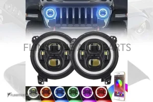 ไฟหน้า Jeep Wrangler แบบ LED 6 สี