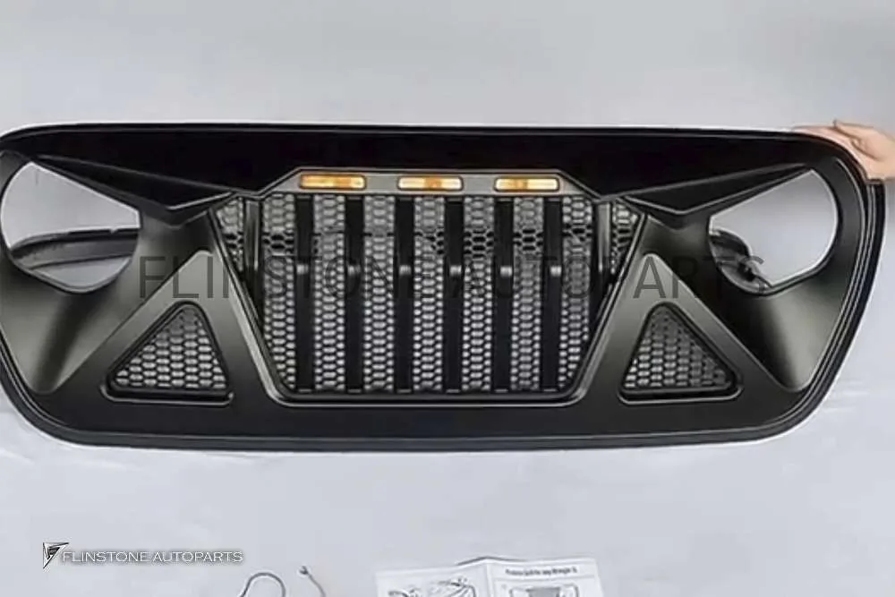 กระจังหน้า JEEP Wrangler ทรง GT พร้อมไฟ LED V.3