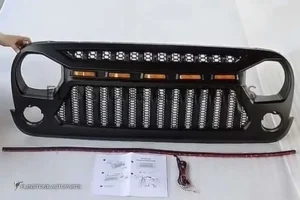 กระจังหน้า JEEP Wrangler ทรง GT พร้อมไฟ LED V.1