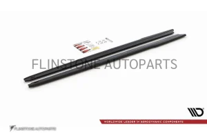 สเกิร์ตข้าง BMW G29 ทรง Maxton design สีดำเงา V.2