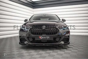 ลิ้นหน้า BMW F44 ทรง Maxton design สีดำเงา V.3