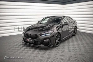 ลิ้นหน้า BMW F44 ทรง Maxton design สีดำเงา V.3