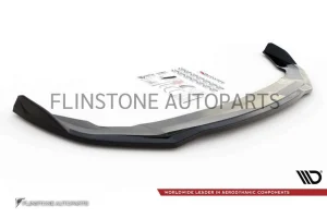ลิ้นหน้า BMW F44 ทรง Maxton design สีดำเงา V.3