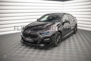ลิ้นหน้า BMW F44 ทรง Maxton design สีดำเงา V.2