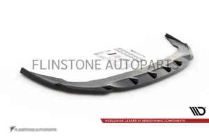 ลิ้นหน้า BMW F44 ทรง Maxton design สีดำเงา V.1