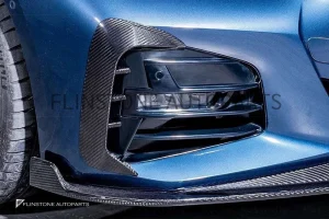 คิ้วช่องลมหน้า Carbon fiber BMW G22 ทรง Karbel