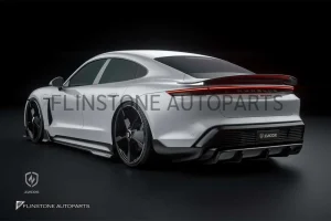 สเกิร์ตข้าง Carbon fiber Porsche Taycan ทรง Zacoe