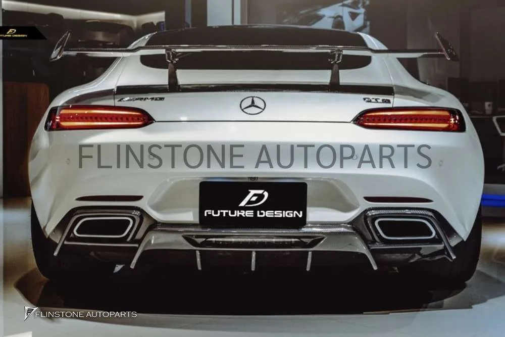 ดิฟฟิวเซอร์ Carbon Fiber C190 AMG GT ทรง FD design