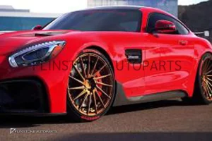 สเกิร์ตข้าง Carbon Fiber C190 AMG GT ทรง Darwin pro