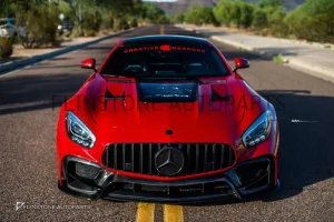 กันชนหน้า Carbon Fiber C190 AMG GT ทรง Darwin pro