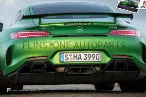 ดิฟฟิวเซอร์ Carbon Fiber C190 AMG GT ทรง Renntech