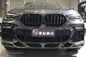 ลิ้นหน้า BMW X3 G01 X4 G02 สีดำเงา