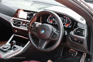 ครอบพวงมาลัย Carbon fiber BMW สีดำ