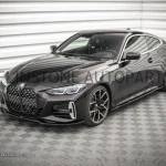 ลิ้นหน้า BMW G22 ทรง Maxton design V.3 สีดำเงา