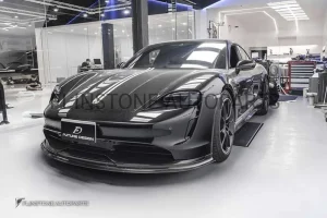 ลิ้นหน้า Carbon fiber Porsche Taycan ทรง FD design