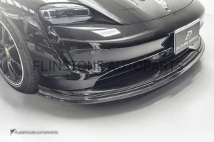 ลิ้นหน้า Carbon fiber Porsche Taycan ทรง FD design