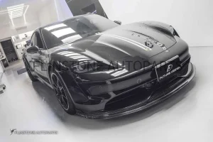 ลิ้นหน้า Carbon fiber Porsche Taycan ทรง FD design