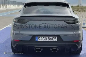 สปอยเลอร์ท้าย Porsche Cayenne Coupe ทรง Turbo GT สีดำเงา แท้