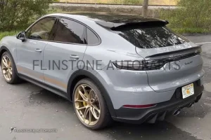 สปอยเลอร์ท้าย Porsche Cayenne Coupe ทรง Turbo GT สีดำเงา แท้