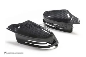 กระจกมองข้าง Carbon Fiber W204 C-Class ทรง M แบบเพียวคาร์บอน