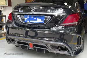 ดิฟฟิวเซอร์ Carbon Fiber W205 C-Class ทรง IMP