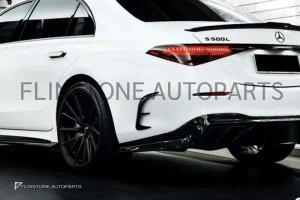 ช่องลมกันชนหลัง Carbon fiber W223 S-Class ทรง Mansory (แท้)