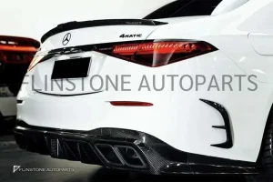 ช่องลมกันชนหลัง Carbon fiber W223 S-Class ทรง Mansory (แท้)