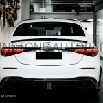ช่องลมกันชนหลัง Carbon fiber W223 S-Class ทรง Mansory (แท้)