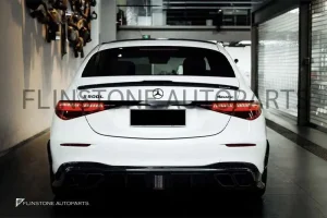 ช่องลมกันชนหลัง Carbon fiber W223 S-Class ทรง Mansory (แท้)