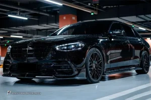 ช่องลมกันชนหน้า Carbon fiber W223 S-Class ทรง Mansory (แท้)