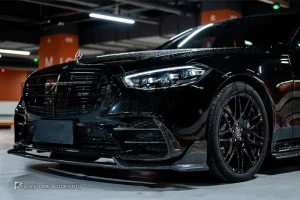 ลิ้นหน้า Carbon fiber W223 S-Class ทรง Mansory (แท้)
