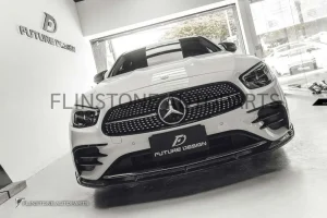 คิ้วช่องลมหน้า Carbon fiber W213 E-Class Facelift ทรง FD design