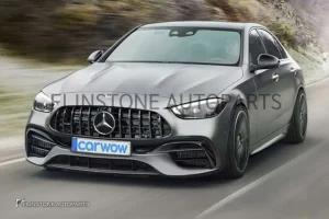 กระจังหน้า W206 C-Class ทรง C63 AMG 2022 สีดำเงา