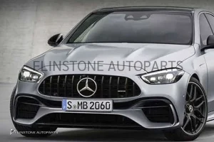 กระจังหน้า W206 C-Class ทรง C63 AMG 2022 สีดำเงา