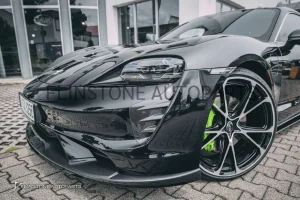 ช่องลมหน้า Carbon fiber Porsche Taycan ทรง Techart