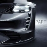 ช่องลมหน้า Porsche Taycan ทรง Techart สีดำเงา