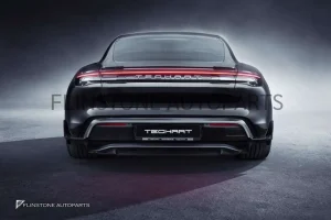 ดิฟฟิวเซอร์ Porsche Taycan ทรง Techart สีดำเงา