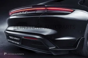 ดิฟฟิวเซอร์ Porsche Taycan ทรง Techart สีดำเงา