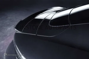 สปอยเลอร์ Porsche Taycan ทรง Techart สีดำเงา
