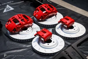 ชุดเบรค Mercedes Benz W464 G63 AMG แท้ สีแดง