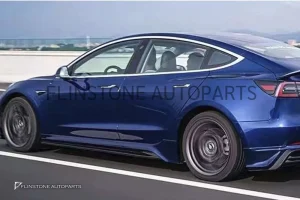 สเกิร์ตข้างTesla Model3 ทรง Yofer สีดำเงา