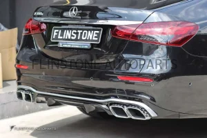 ดิฟฟิวเซอร์ W213 E-Class Facelift ทรง E53 AMG คาดเงิน พร้อมปลายท่อเงิน