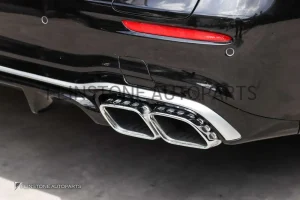 ดิฟฟิวเซอร์ W213 E-Class Facelift ทรง E53 AMG คาดเงิน พร้อมปลายท่อเงิน