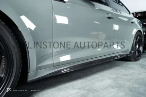 สเกิร์ตข้าง Carbon fiber Audi A5 4 Door ทรง Karbel