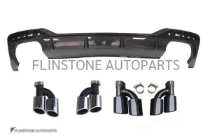 ดิฟฟิวเซอร์ Carbon fiber Audi A5 ทรง Rs5 พร้อมปลายท่อ